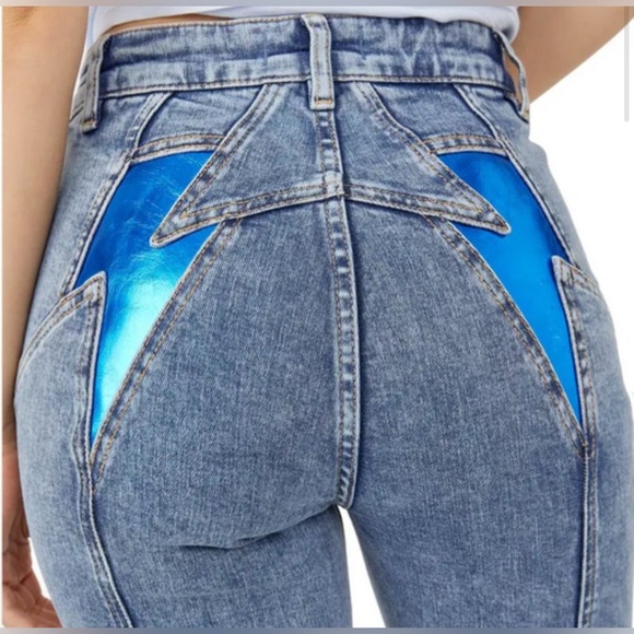 Free People Thunderbird Flare in Electric Blue NEW - Picture 3 of 11